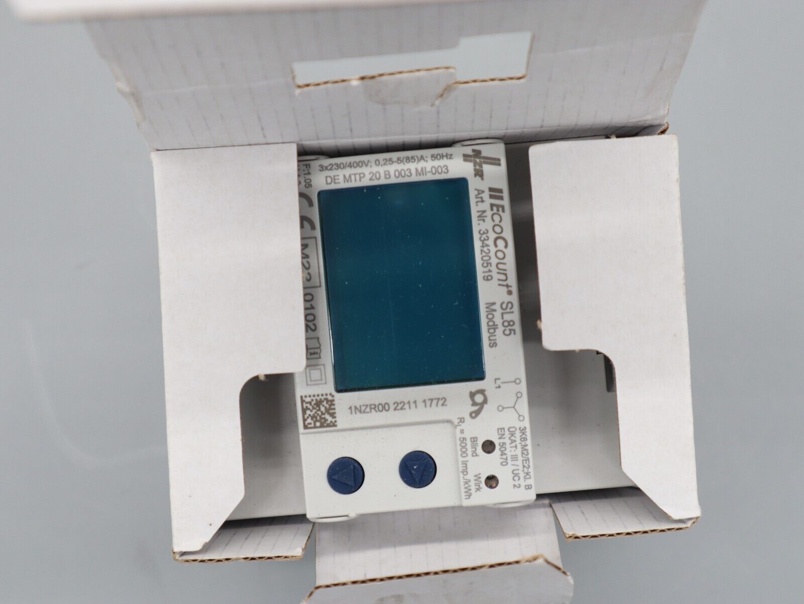 Drehstromzähler EcoCount SL85 mit Modbus (ECM), NZR, Artikelnummer 33320519 NEU