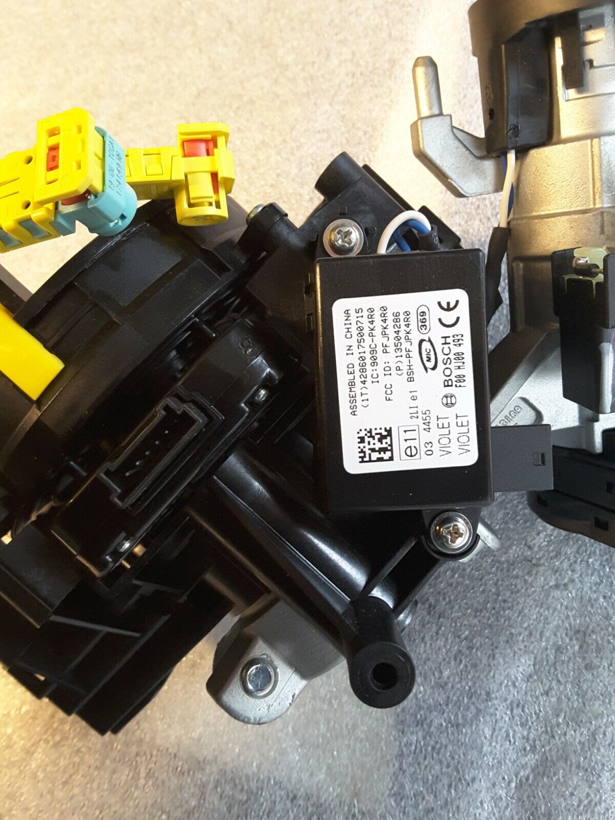 Unidad de control del módulo de columna de dirección completa con anillo de rozamiento 20964879, 13500980 Opel Nuevo