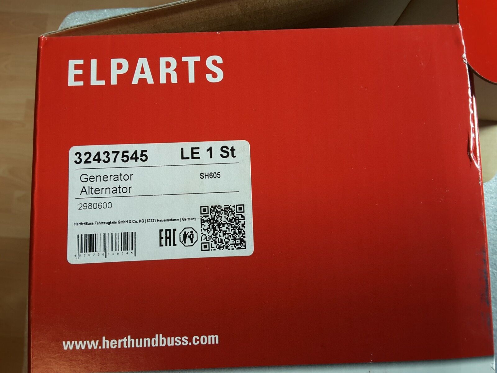 Alternador Original HERTH+BUSS ELPARTS 14V 150A para MERCEDES Clase A W169, B.