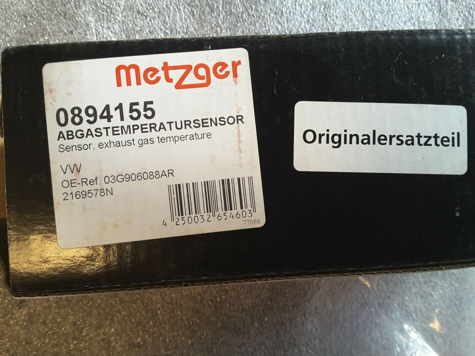 Abgastemperatur Original METZGER Sensor, 0894155 für VW NEU.