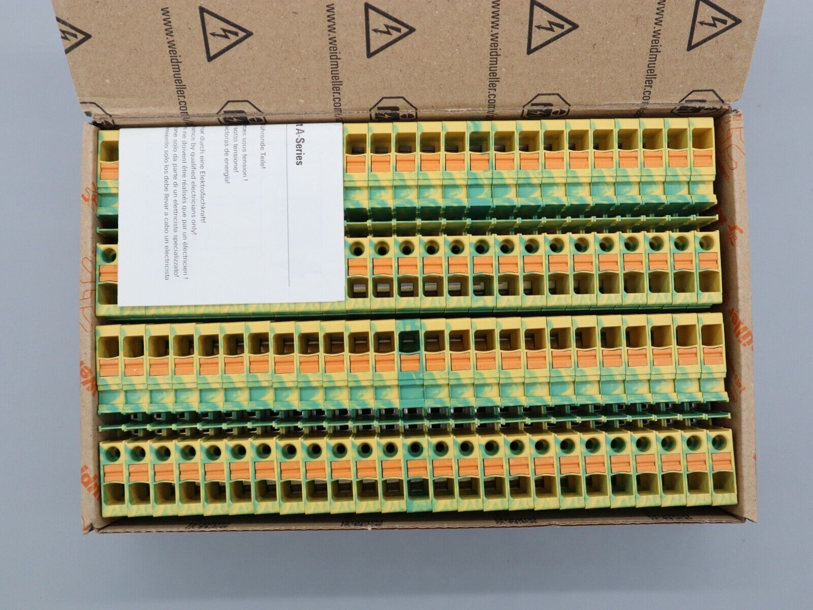 Weidmüller Terminal Block 1991810000 A2C6PE Verbinder Klemmen Inhalt 50 stück