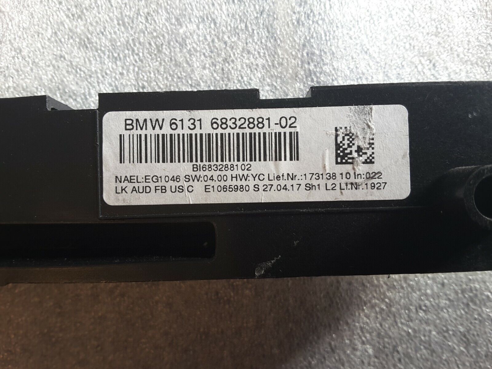 Radiobedienfeld ORIGINAL BMW 3er F30, F80, 61316832881 / 6832881 NEU