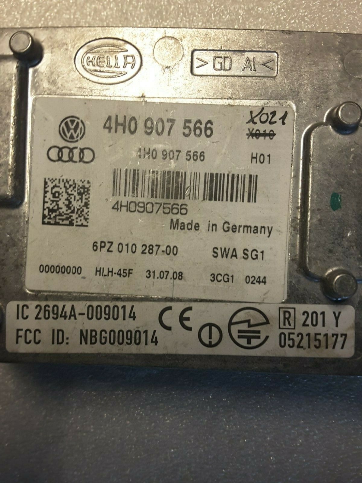 Steuergerät Spurwechselassistent Original Audi A8 4H 4H0907566 Rechts NEU