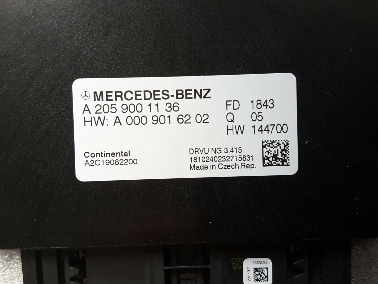 Getriebesteuergerät A2059001136, Original Mercedes W205 W213 W222, C/E/S NEU.