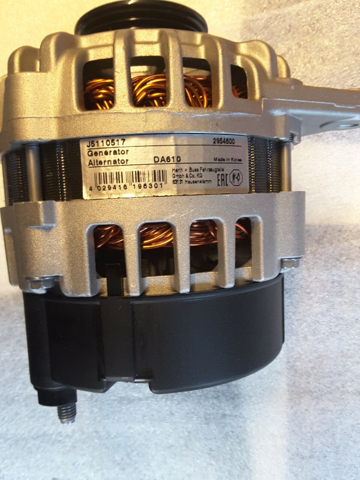 Generator Original HERTH+BUSS JAKOPARTS J5110517 Hyundai Getz, Matrix, Tucson