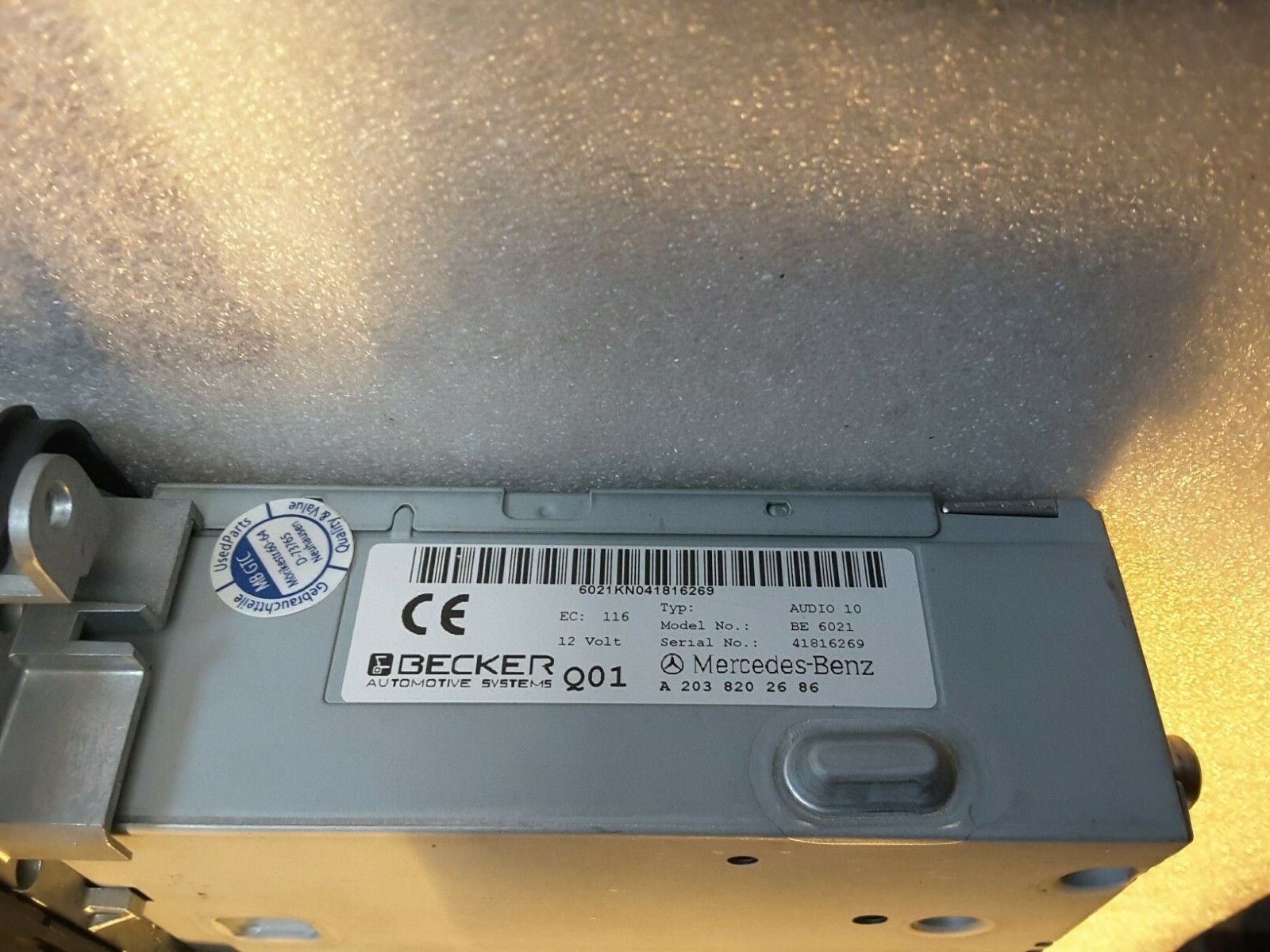 Radio CD Audio Original Mercedes BE6021,W203 W209 W639 W463 Vito Bus A2038202686