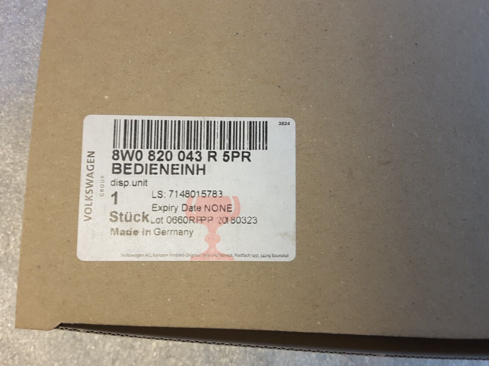 Unidad de control climatizador, regulación de calefacción original Audi A4 8w b9 8w0820043R, A4454-D13