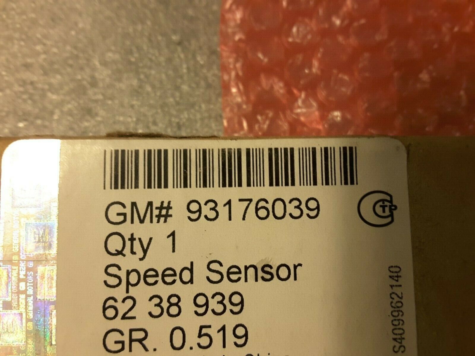 Sensor de posición del árbol de levas original Opel 93176039, 6238939 Nuevo