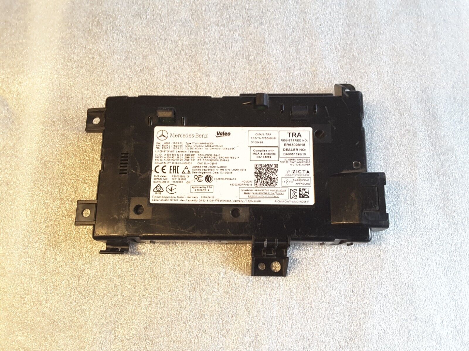 Steuergeräte Wireless Phone Lademodul Mercedes C -Klasse w205 GLC A2059004244