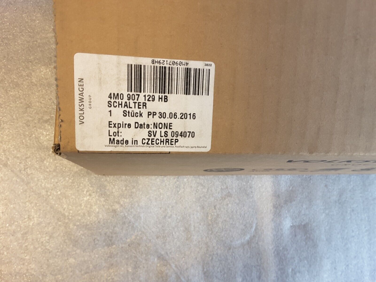 Interruptor de columna de dirección Original AUDI A5 Cabriolet (F57) 4M0907129HB 2.0 TFSI.
