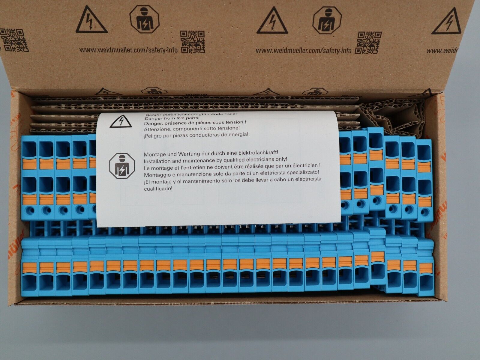 Weidmüller Terminal Block 2490510000 A3C 10 BL Verbinder klemme 25 Stück Neu