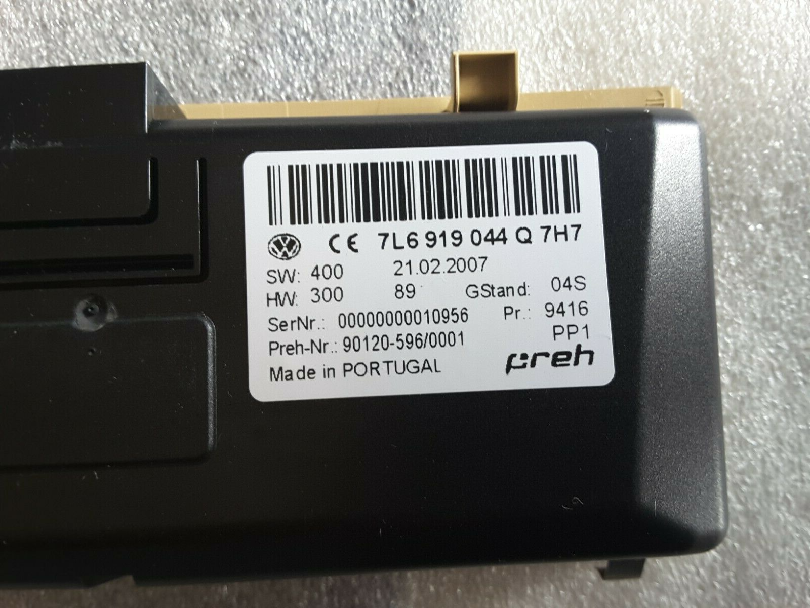 Unidad de control de pantalla 7L6919044Q techo interior reloj brújula marrón VW Touareg 7L6