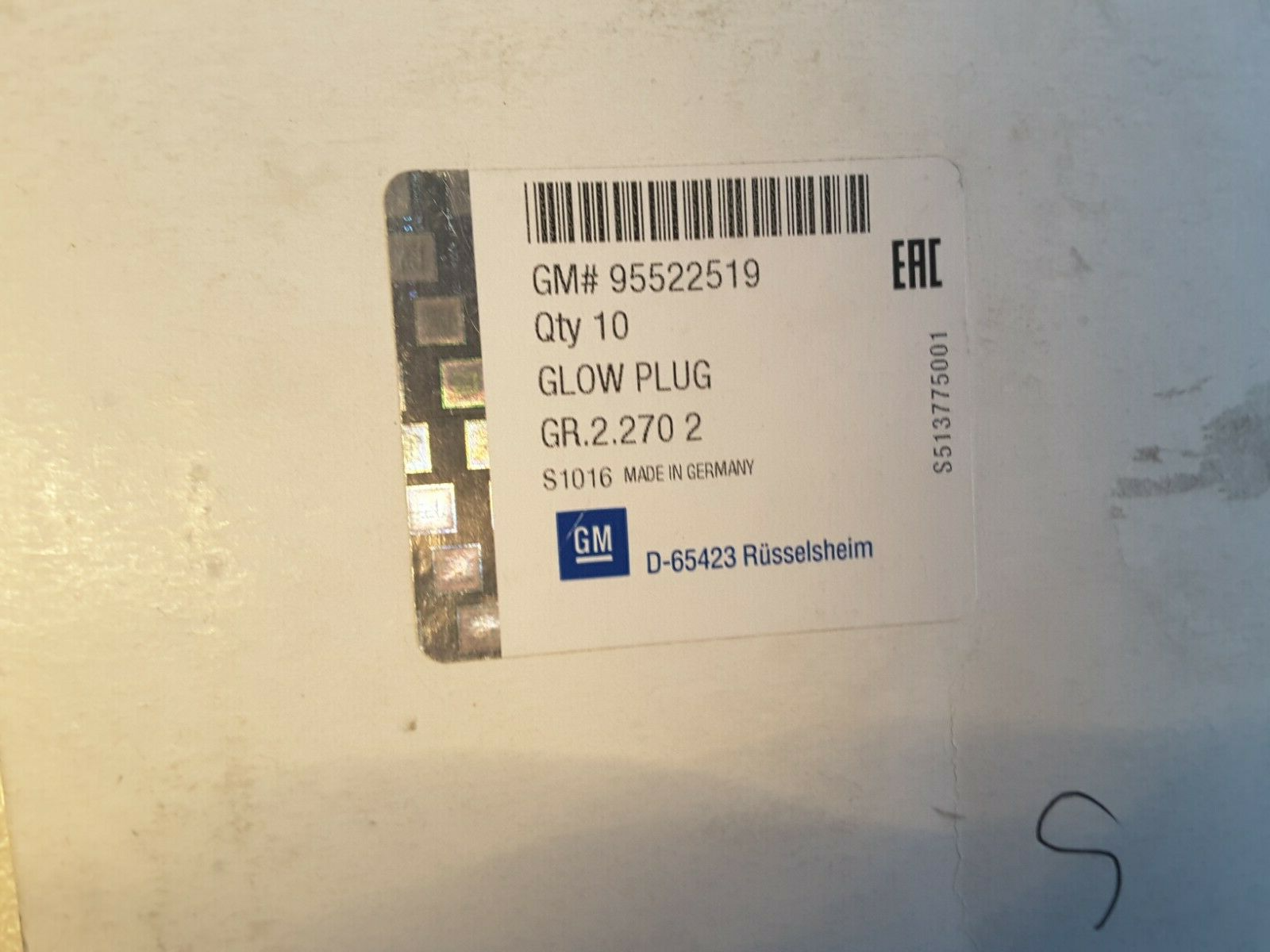 Glühkerze Original GM, für NISSAN, OPEL, RENAULT, 95522519 NEU.