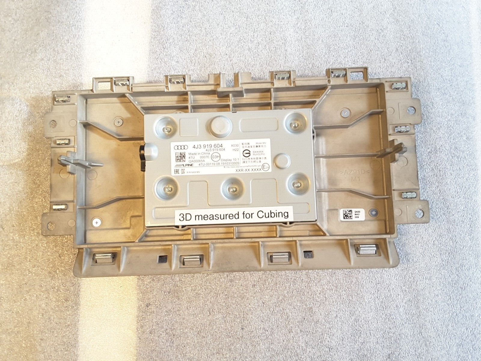 Pantalla táctil multimedia Original Audi E-Tron 10, pantalla de audio OEM 4J3919604