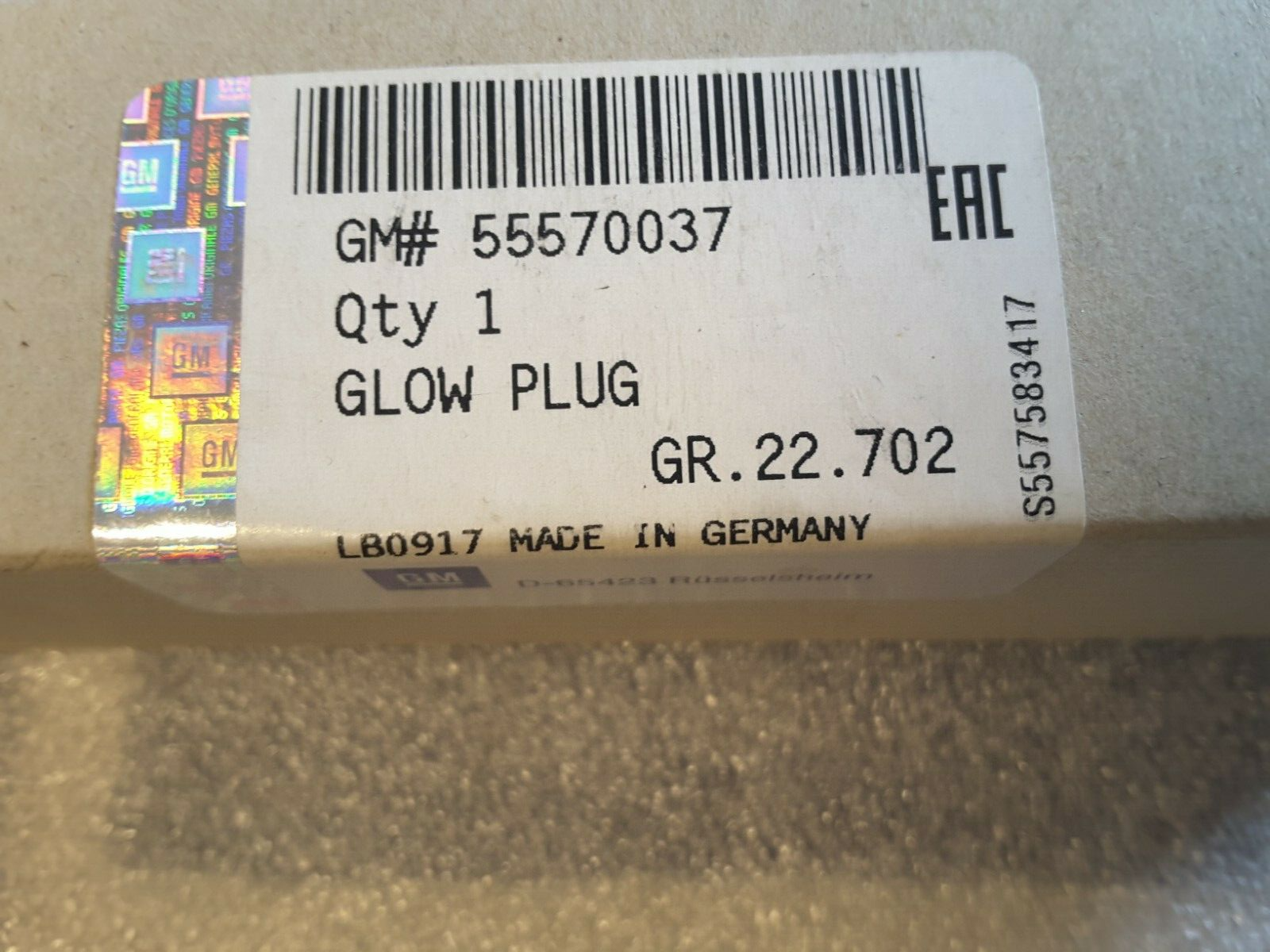 Glühkerze Original GM55570037 OPEL,VAUXHALL, Astra K Astra K Sports Tourer NEU.