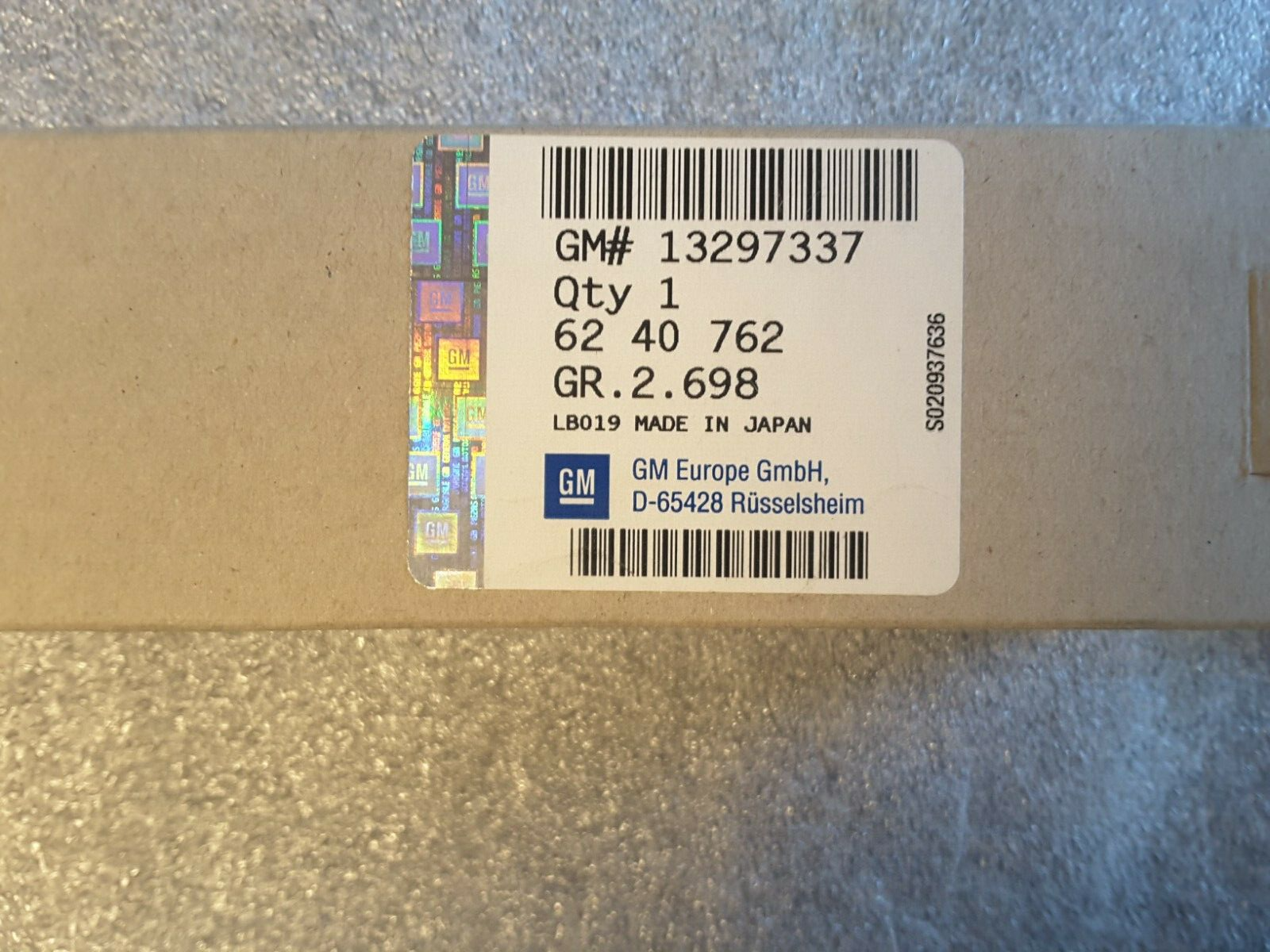 Warnblinkschalter ORIGINAL OPEL Insignia 13297337 Schwarz NEU.