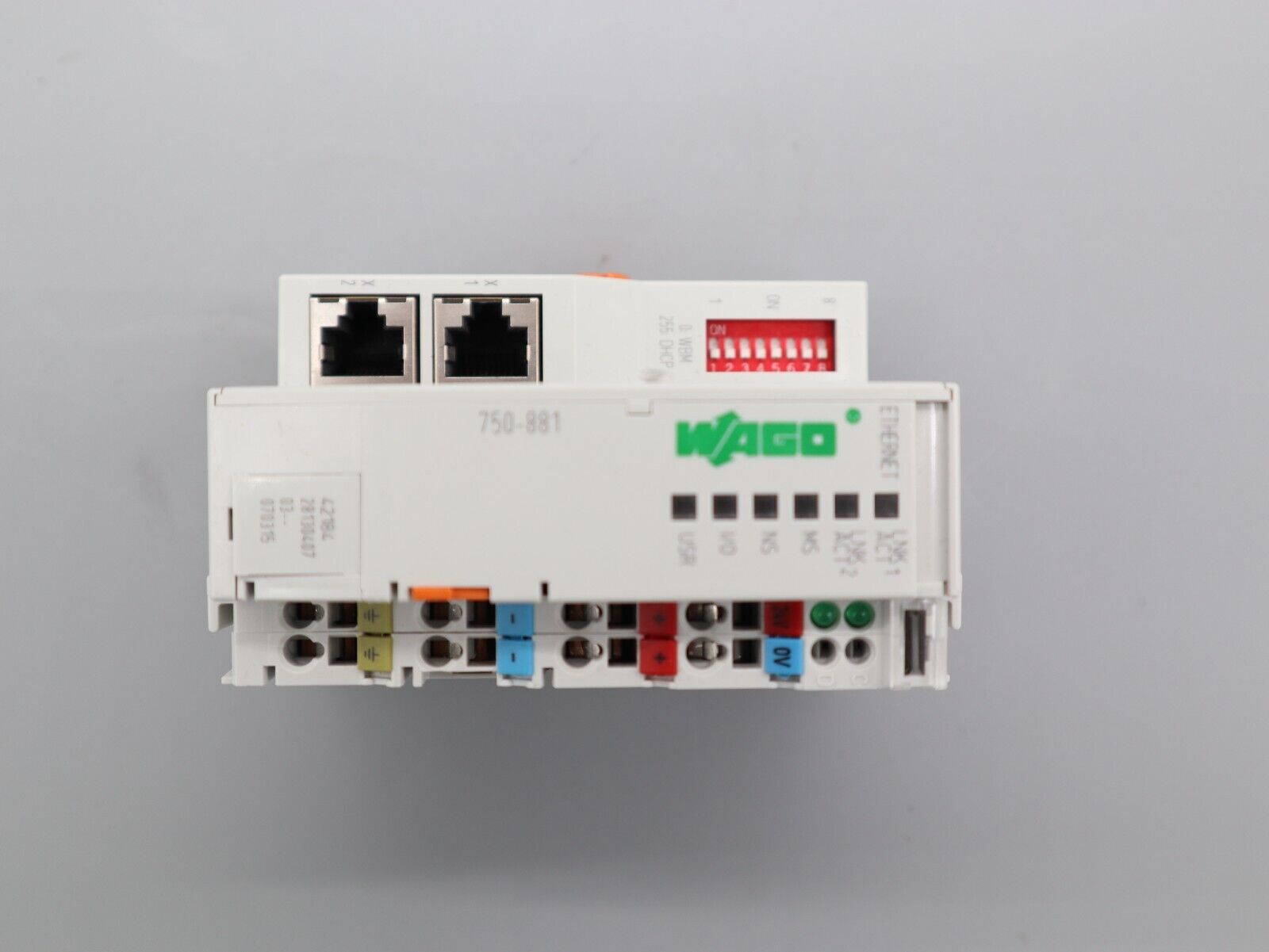 Wago 750-881 IO System Ethernet Controller 100Mbit 2 Port Feldbuskontroller