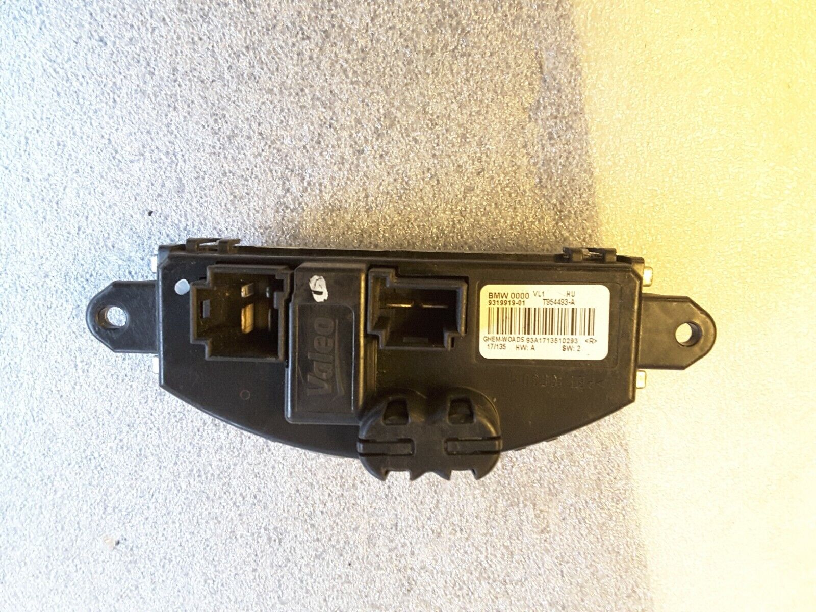 Resistor air conditioning blower control unit Valeo T954493-A BMW 2 Series F22 New.