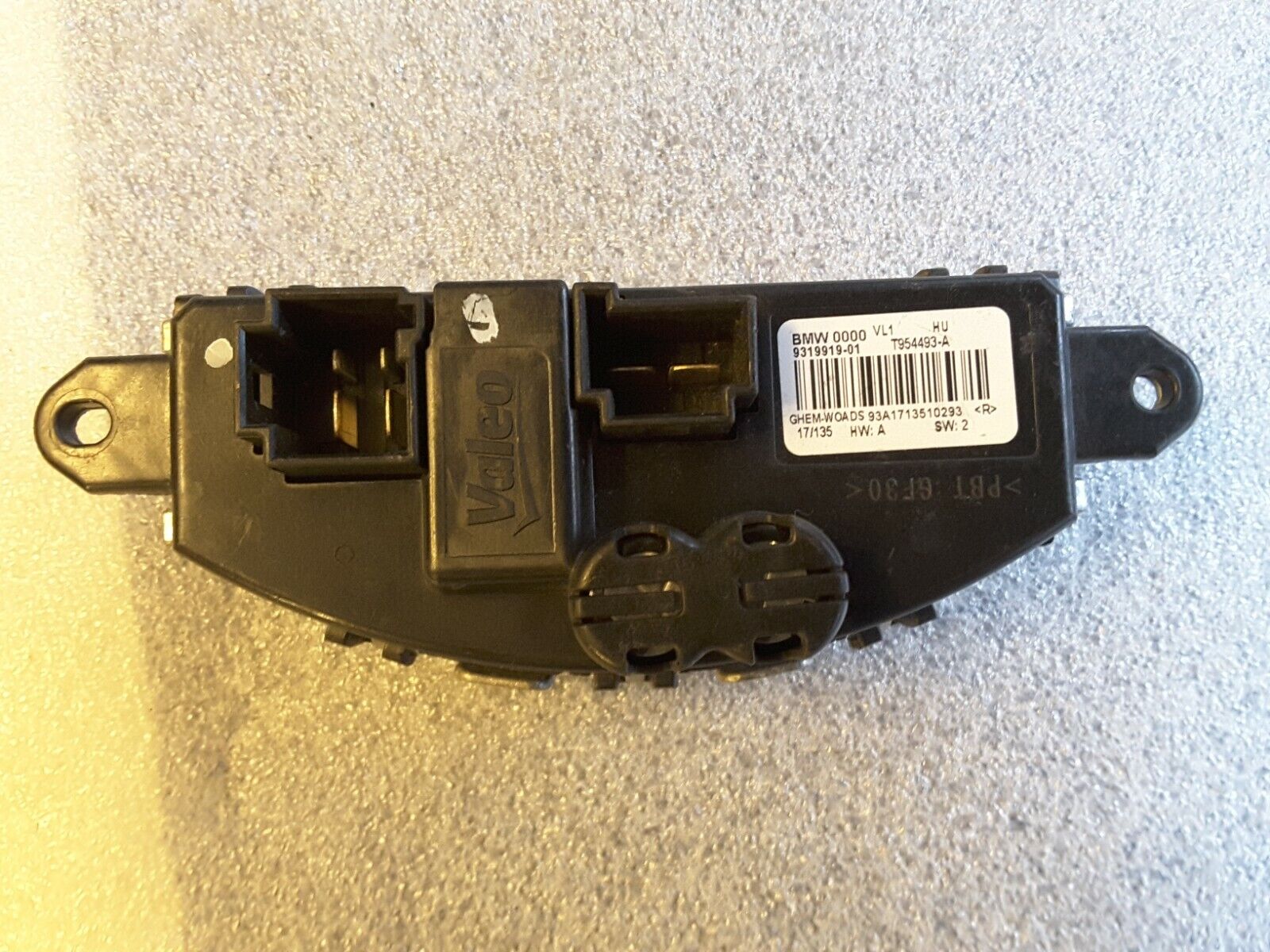 Widerstand Klimagebläse Steuergerät Valeo T954493-A BMW 2ER F22 Neu.