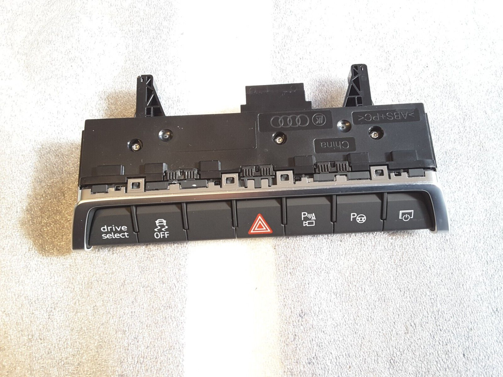 Control panel hazard warning lights original AUDI 4J3925301B new.